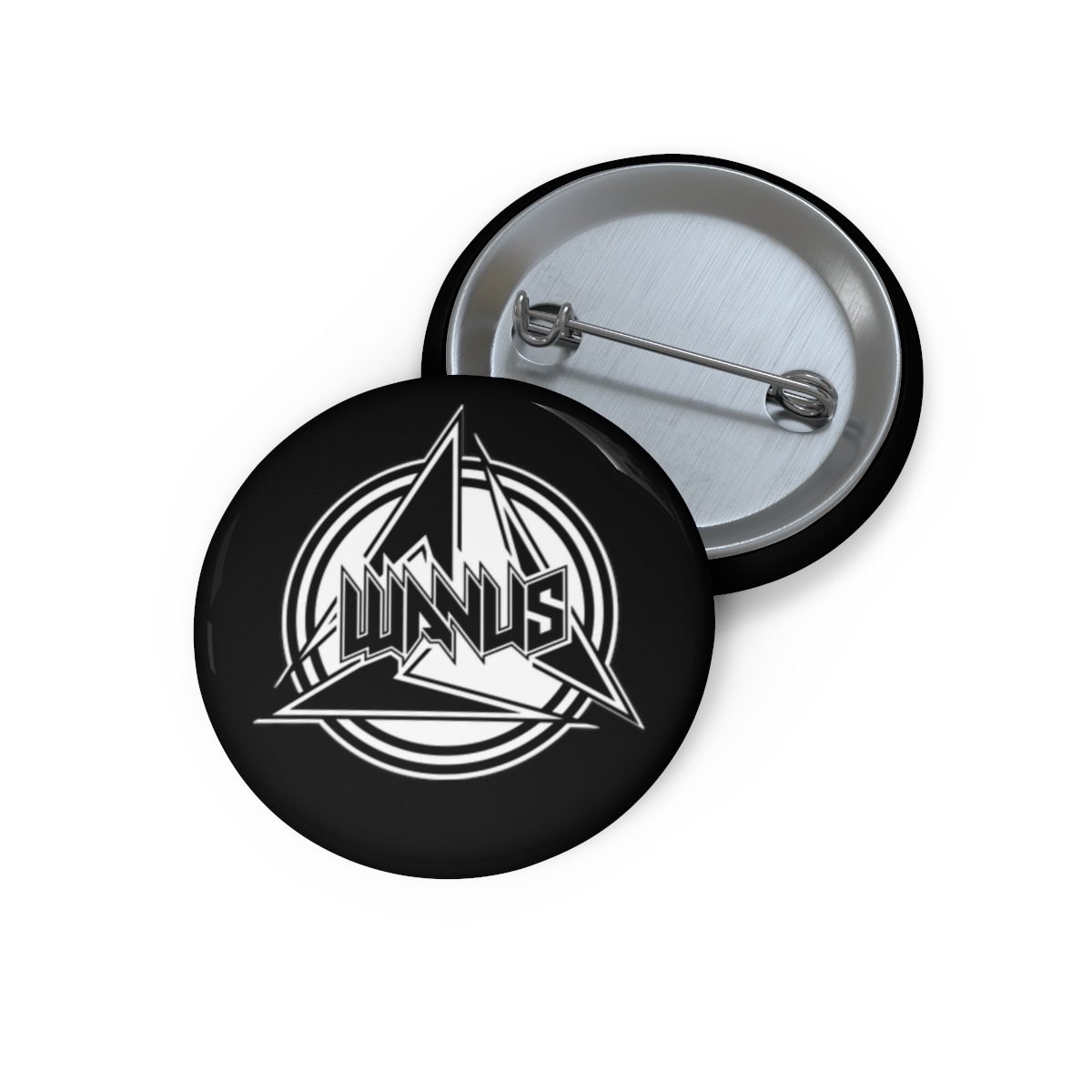 Wanus – Black Logo Pin Buttons