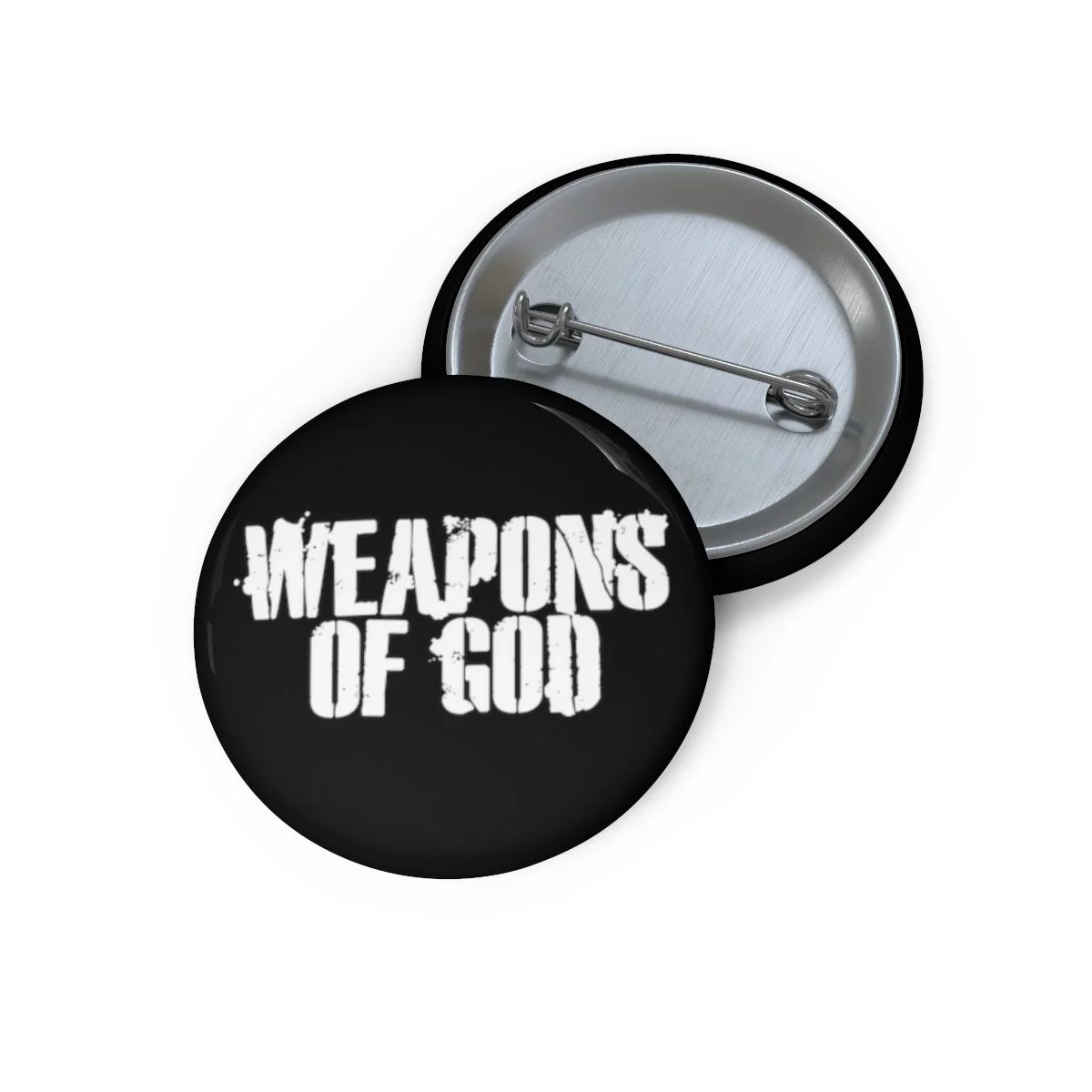 Weapons of God Logo Pin Buttons