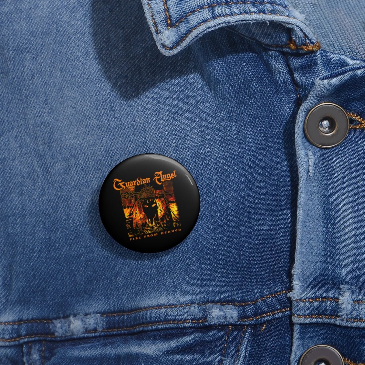 Guardian Angel – Fire From Heaven Pin Buttons