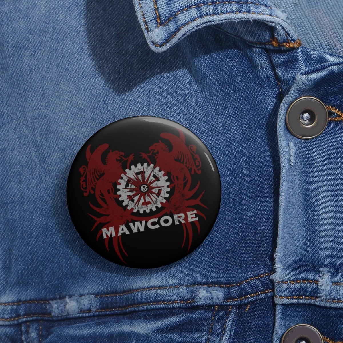 Mawcore Crest Pin Buttons