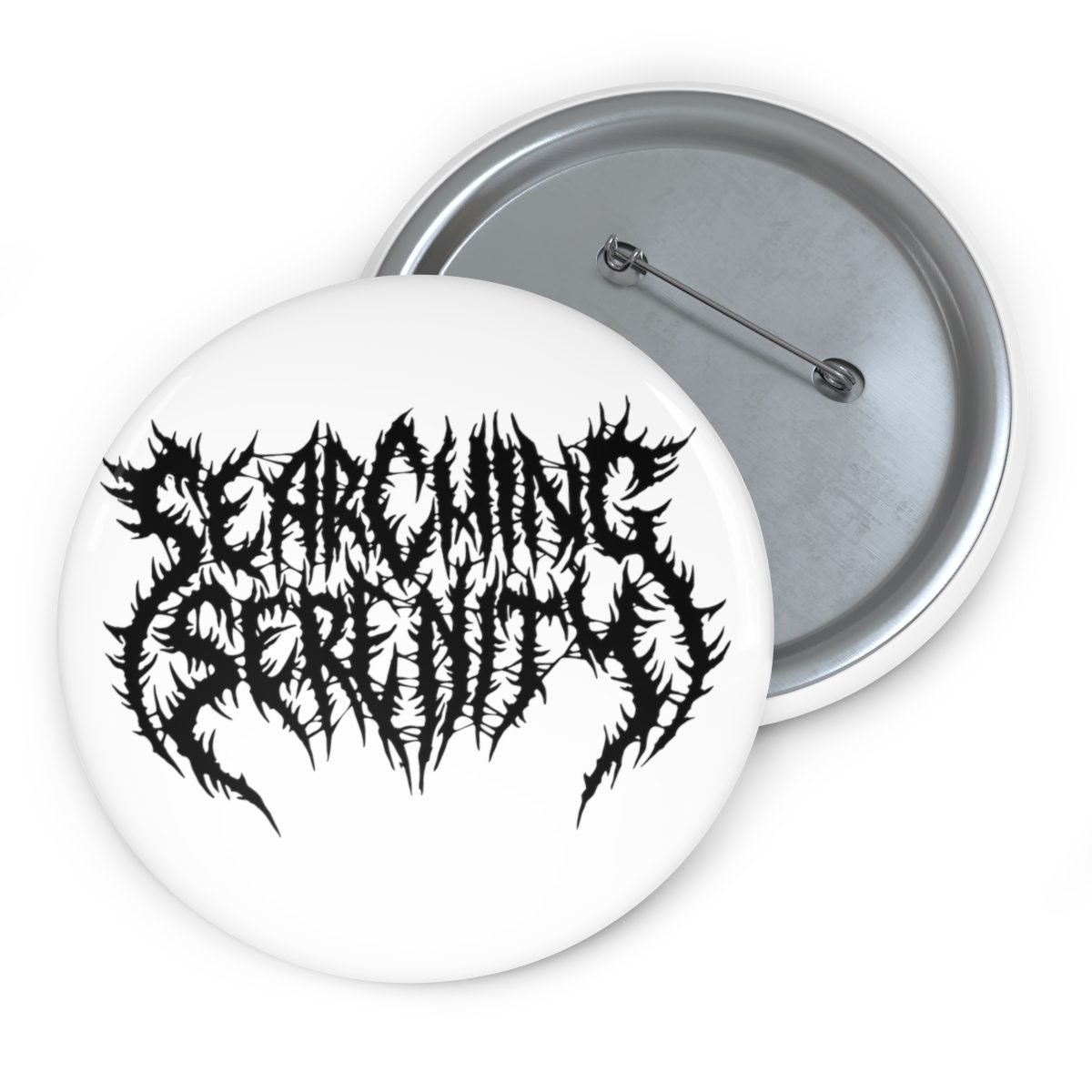 Searching Serenity – White Pin Buttons