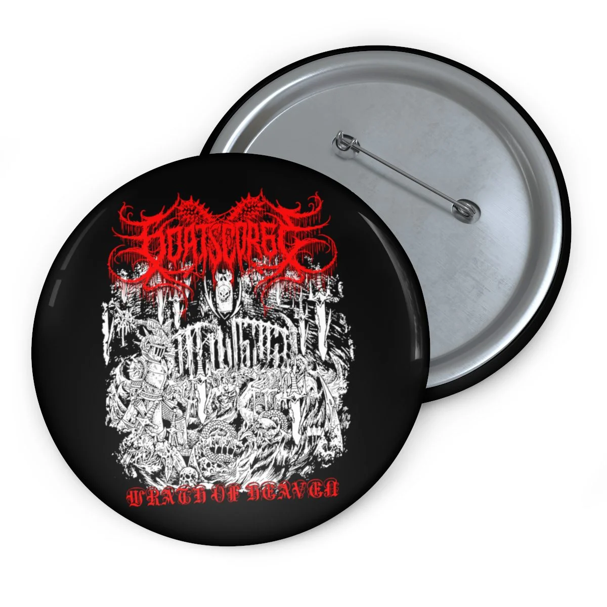 Goatscorge - Wrath of Heaven Pin Buttons
