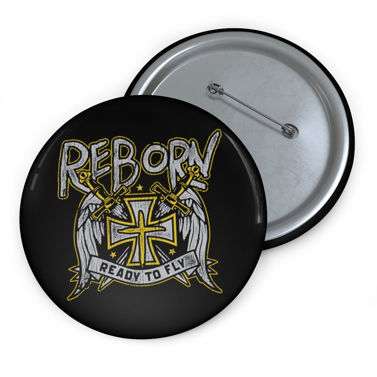 Reborn – Ready to Fly Pin Buttons