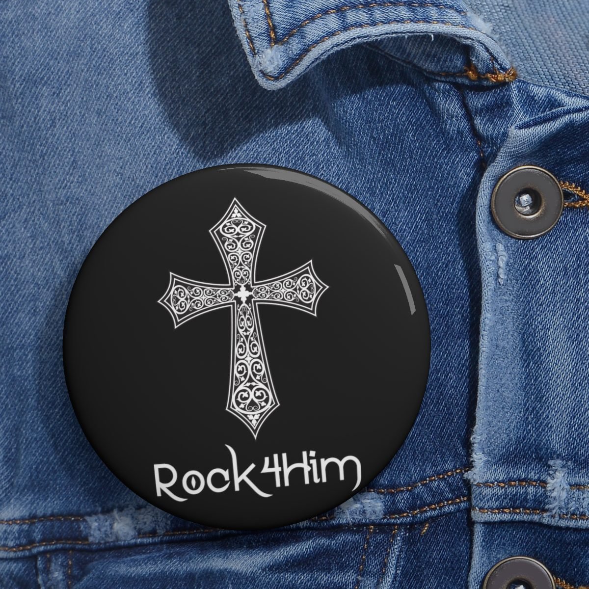 Rock4Him Pin Buttons