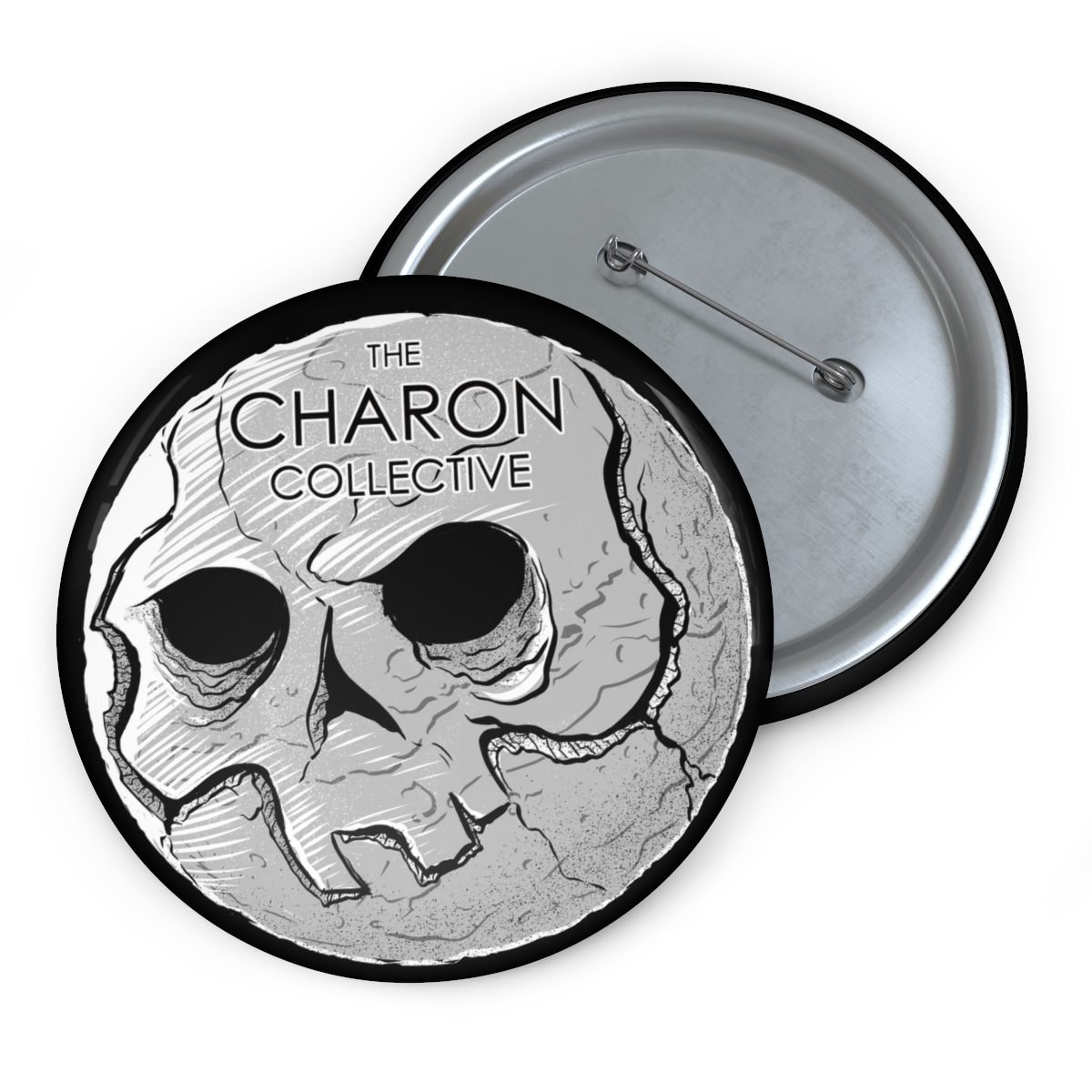 The Charon Collective Official Logo Pin Buttons