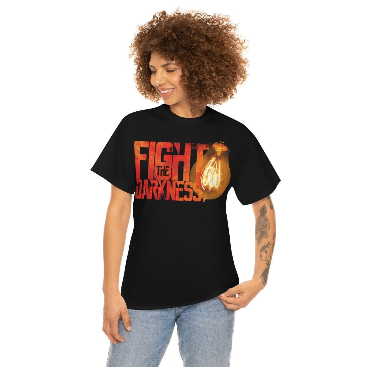 Fight The Darkness Logo Short Sleeve Tshirt (5000)