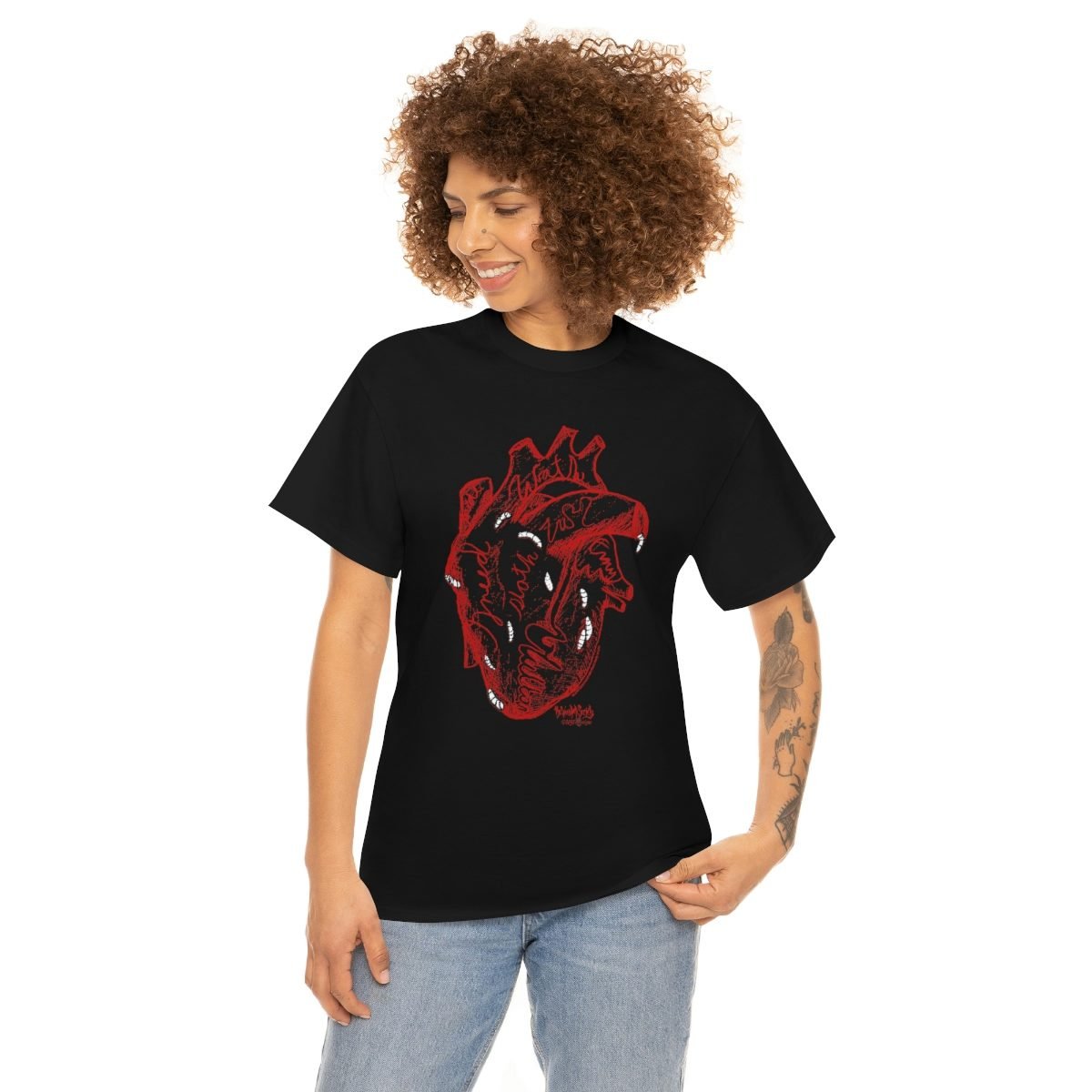 The Sinful Heart by The Wounded Society Short Sleeve Tshirt