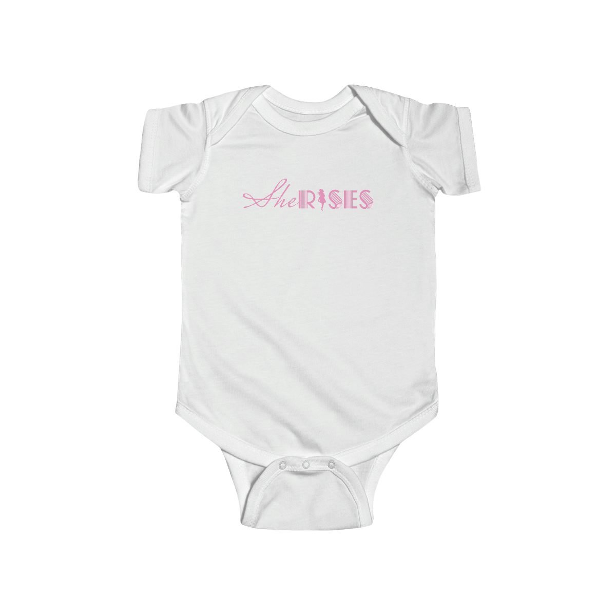 His Place Women’s Ministry – She Rises Infant Jersey Bodysuit