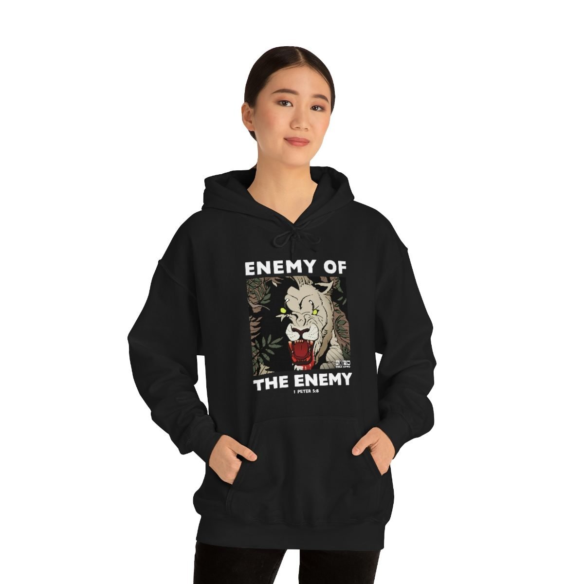 Word For Word Bible Comics – Enemy of the Enemy Pullover Hooded Sweatshirt