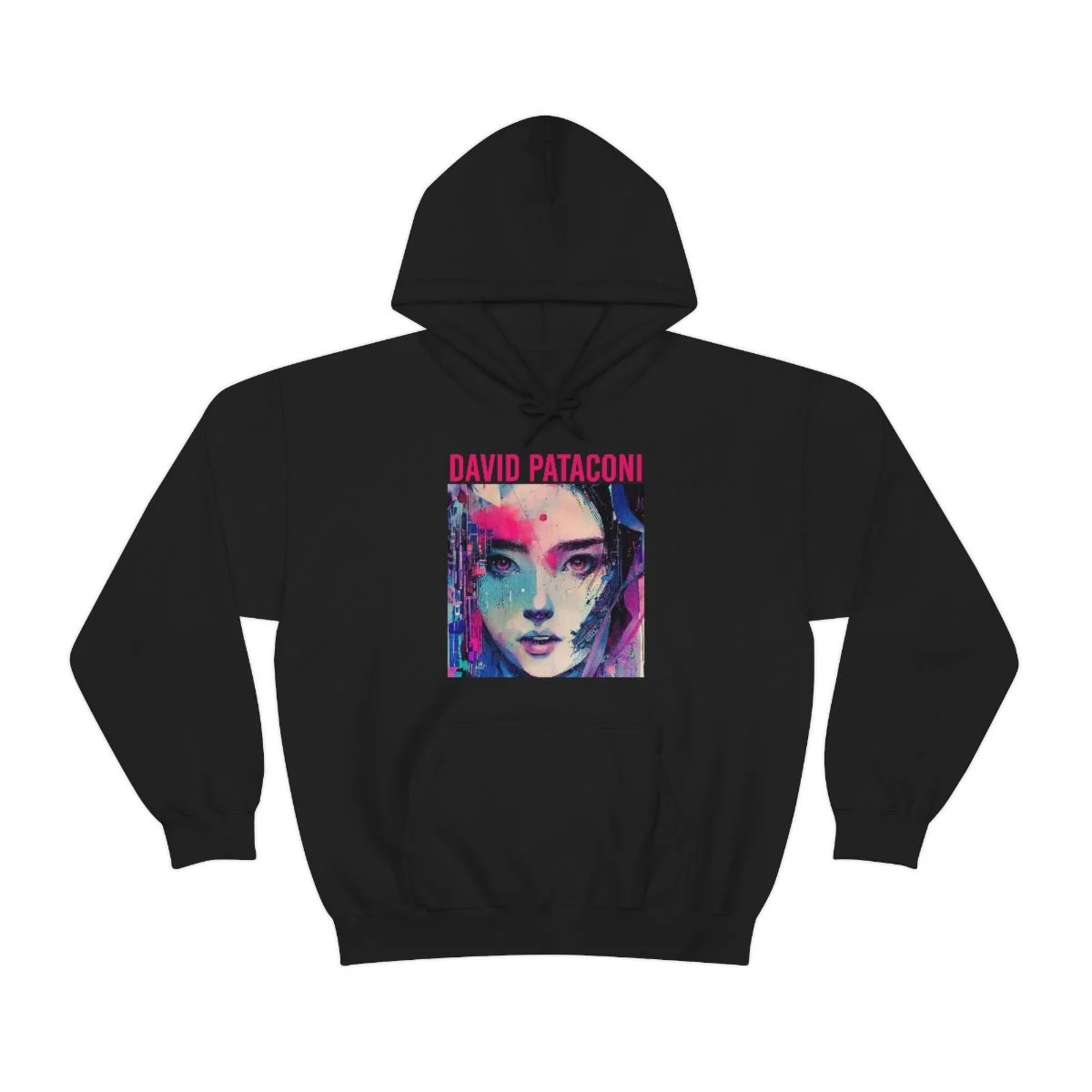 David Pataconi - Cyber Girl 7 Pullover Hooded Sweatshirt