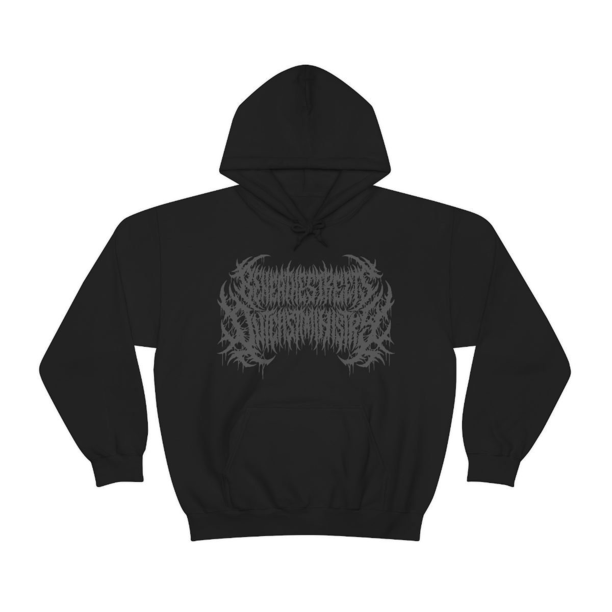 Beneathestreets Outcast Ministry Grey Logo Pullover Hooded Sweatshirt