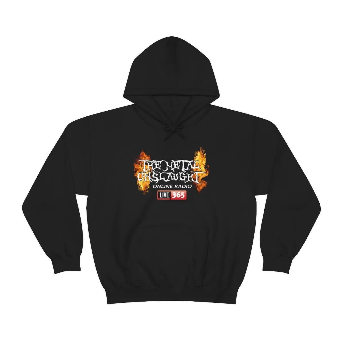The Metal Onslaught Online Radio365 Pullover Hooded Sweatshirt