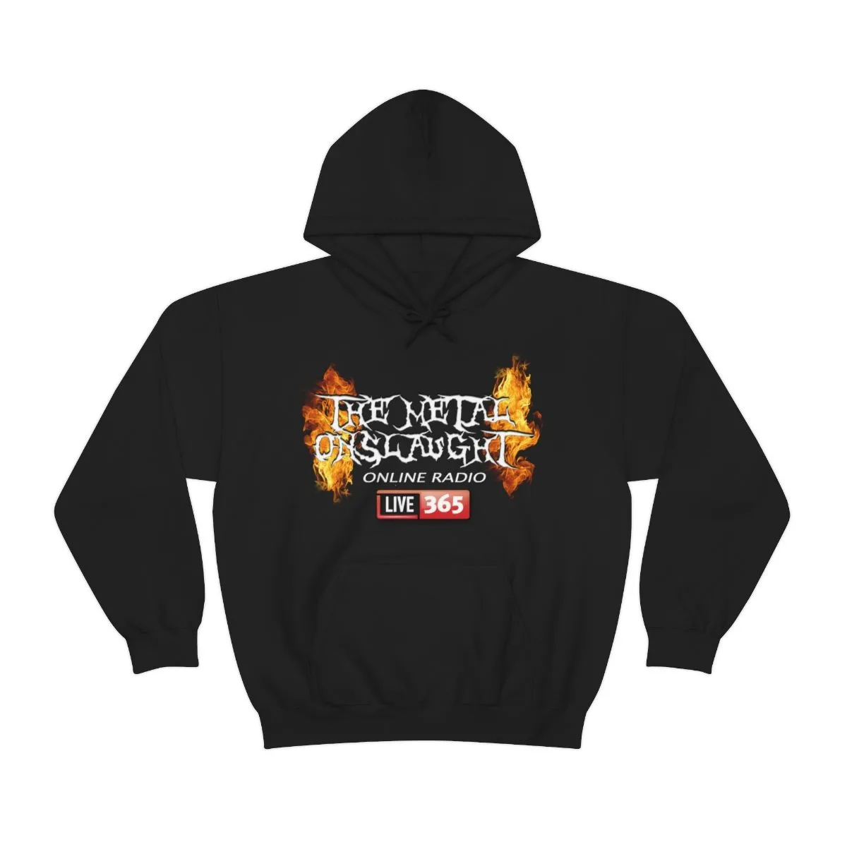 The Metal Onslaught Online Radio365 Pullover Hooded Sweatshirt