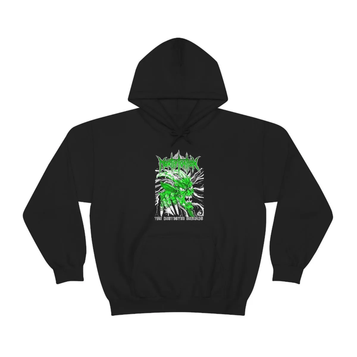 Mortification The Destroyer Beholds (Green) Pullover Hooded Sweatshirt