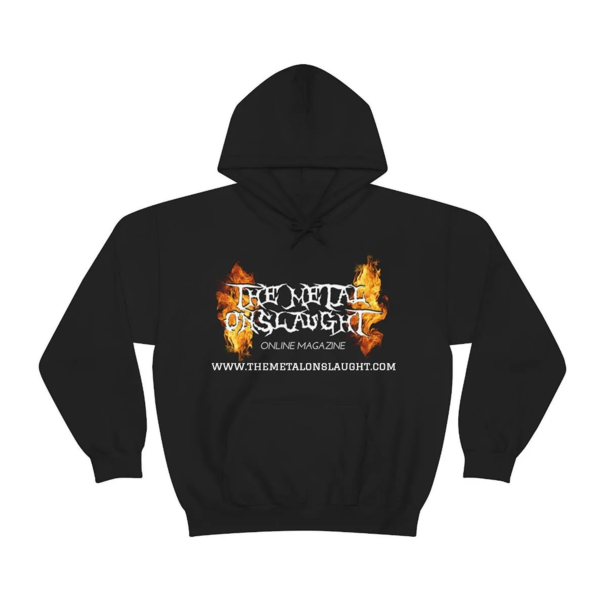 The Metal Onslaught Online Magazine Pullover Hooded Sweatshirt