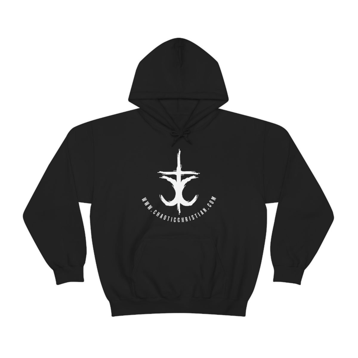 The Chaotic Christian – Cross Pullover Hooded Sweatshirt