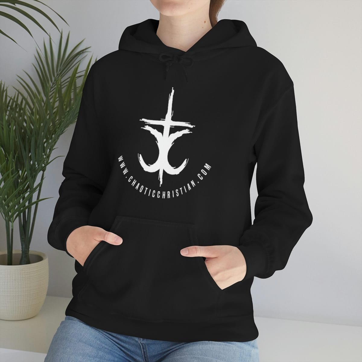 The Chaotic Christian - Cross Pullover Hooded Sweatshirt - Image 6