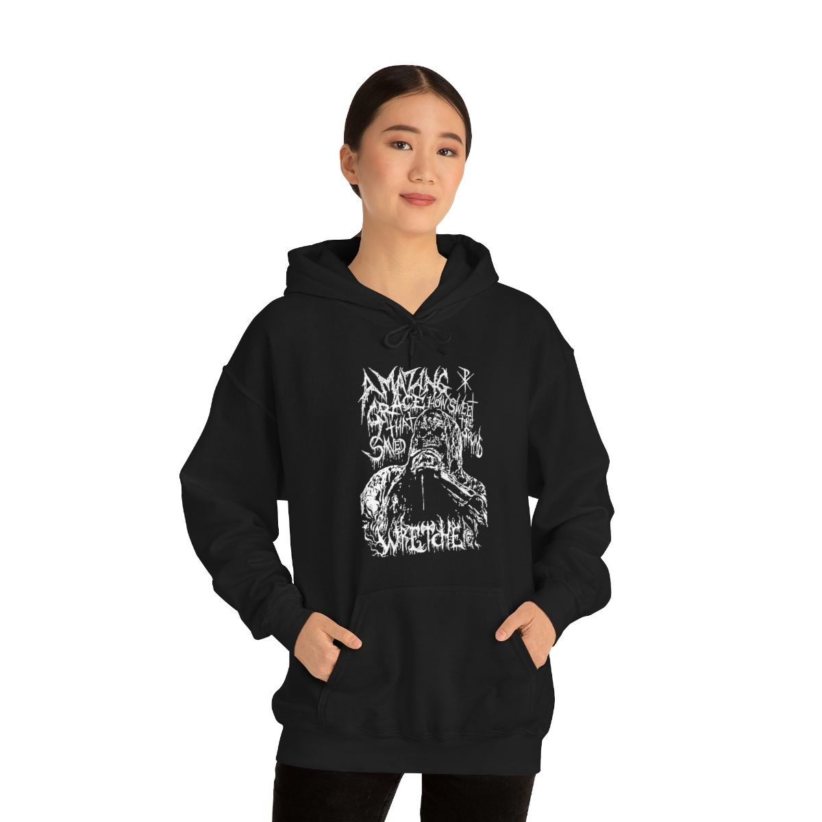 Wretched Graverobber Amazing Grace Pullover Hooded Sweatshirt