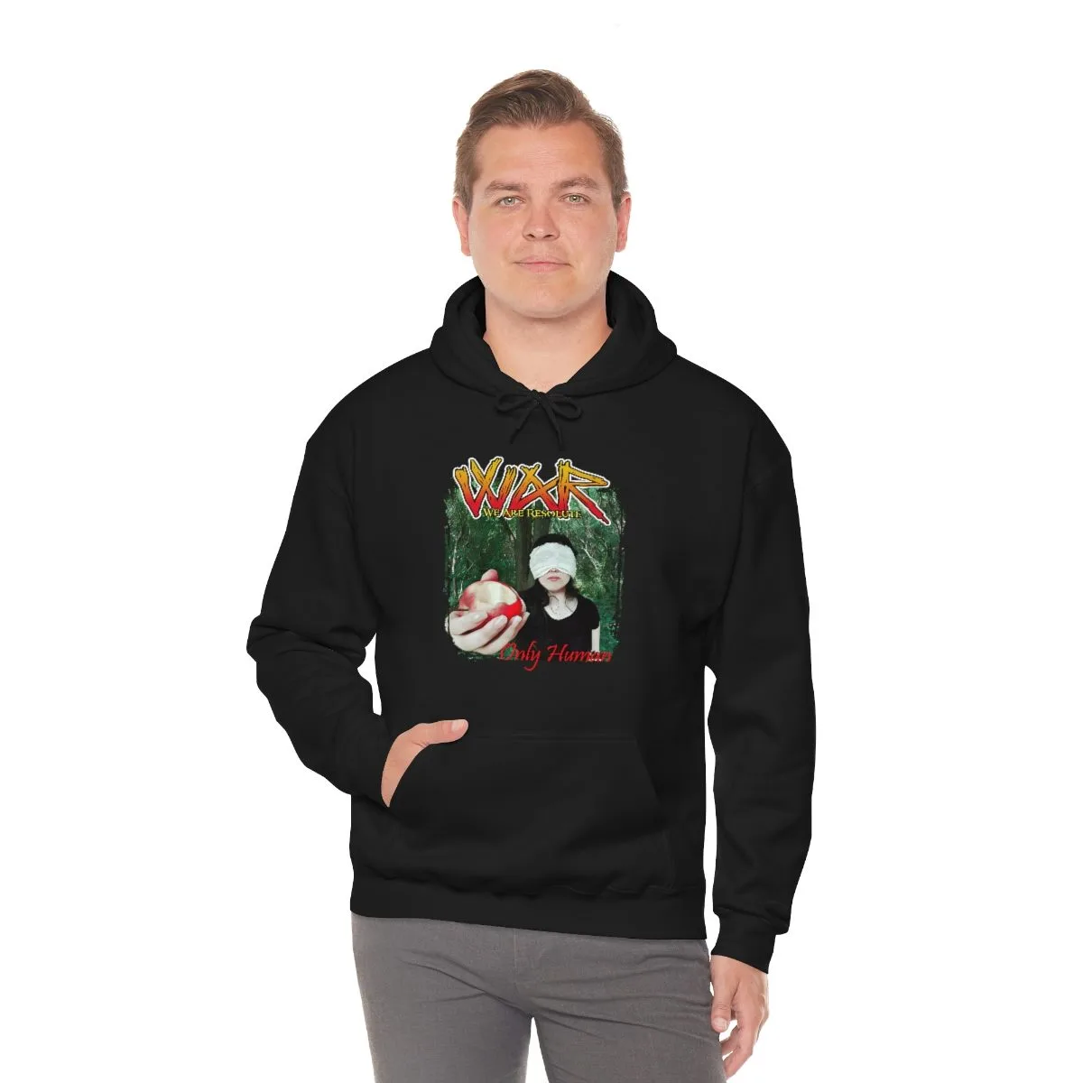 We Are Resolute - Only Human Pullover Hooded Sweatshirt - Image 6