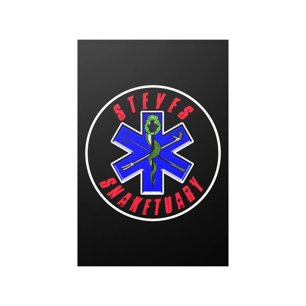 Steve's Snaketuary - Round Logo Posters