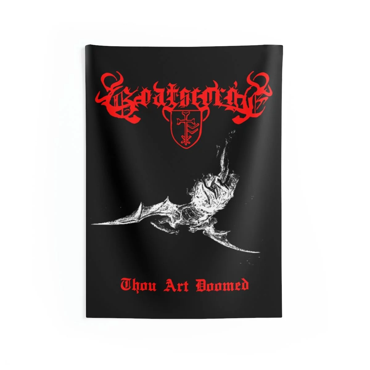 Goatscorge - Thou Art Doomed Indoor Wall Tapestries