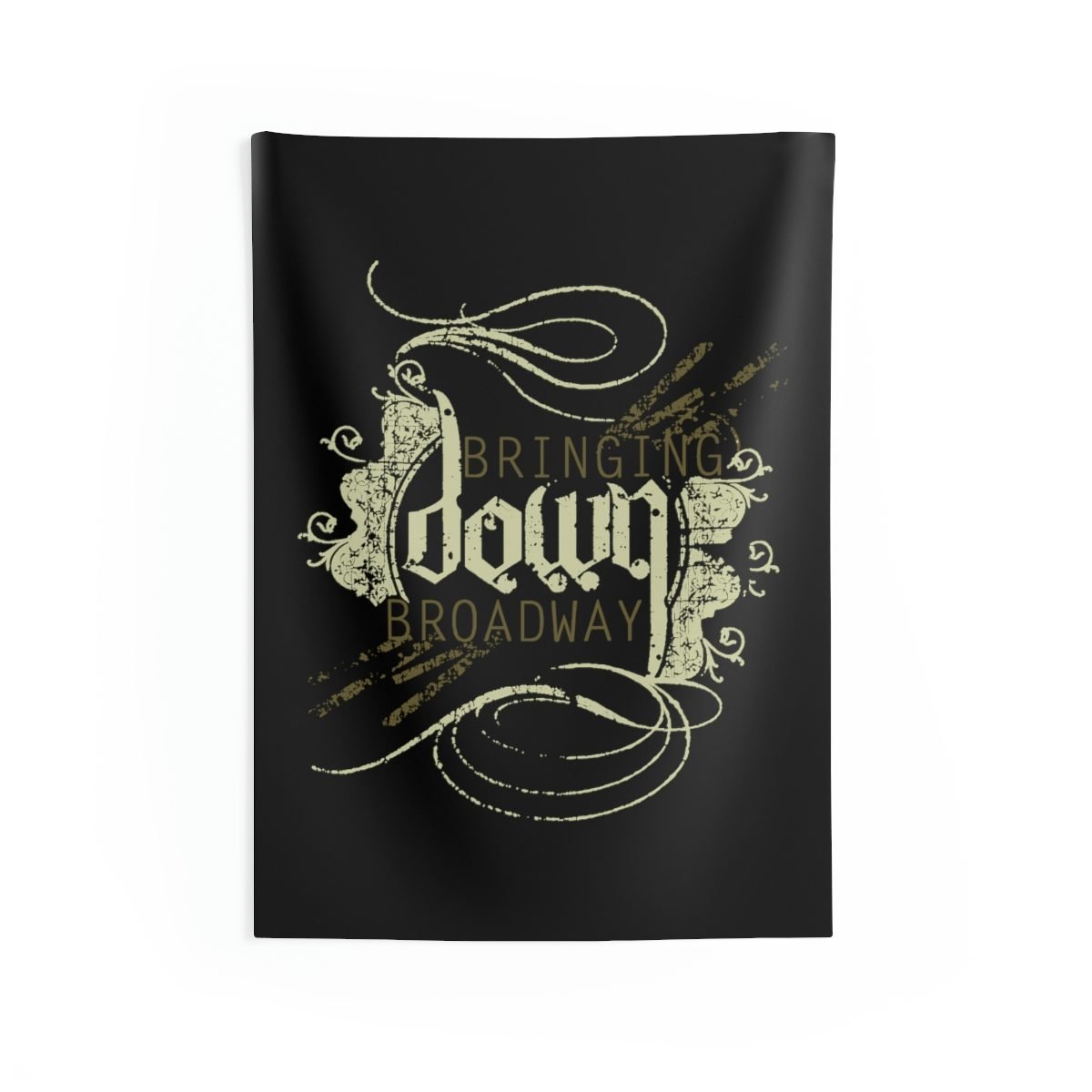 Bringing Down Broadway – Swirly Logo Indoor Wall Tapestries
