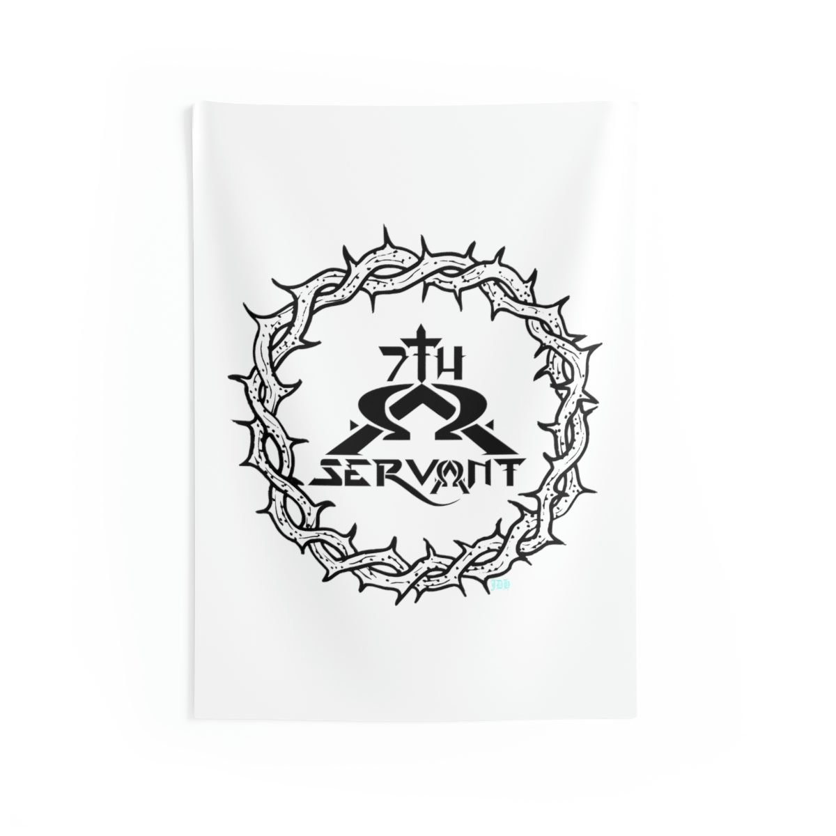 Seventh Servant Alpha and Omega (White) Indoor Wall Tapestries