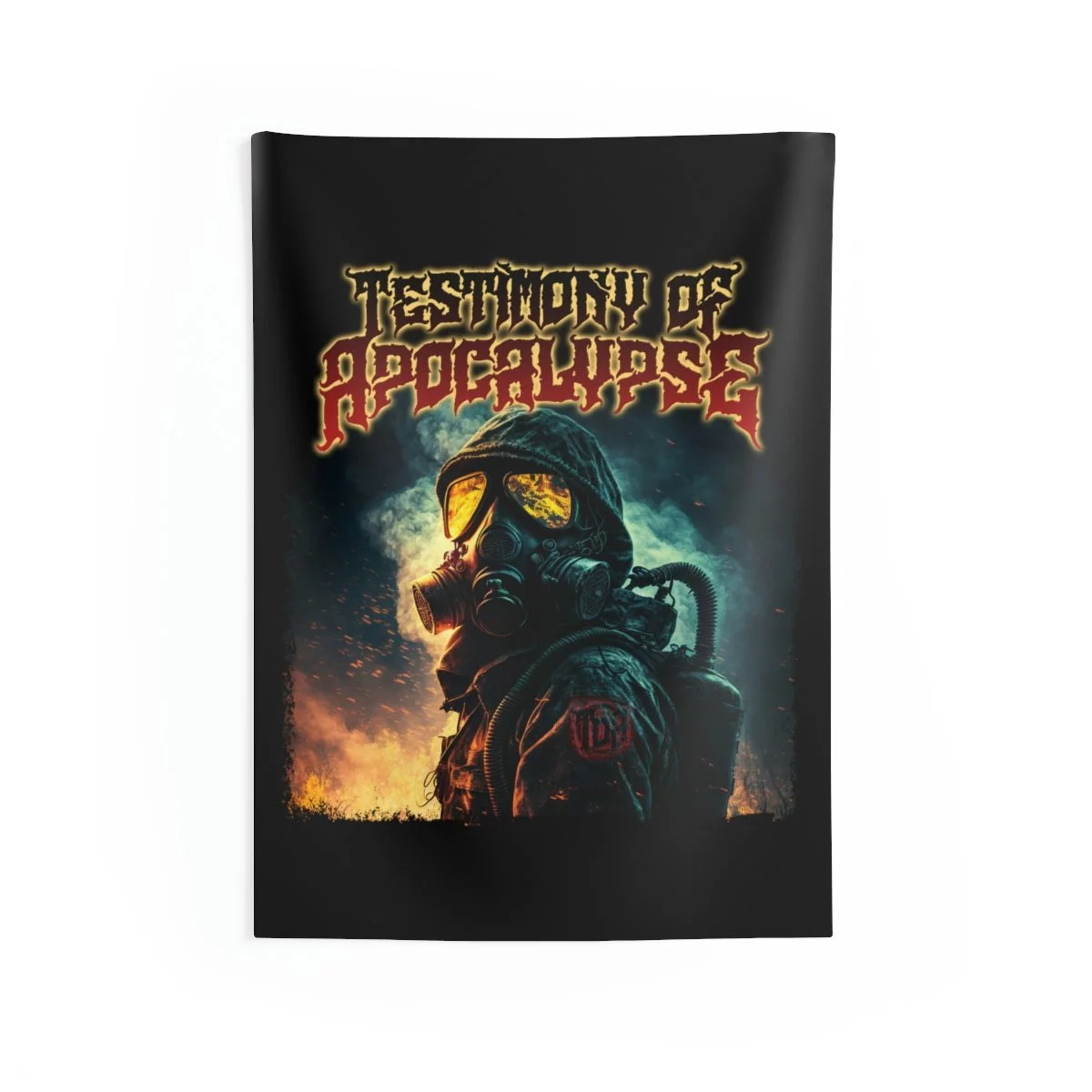 Testimony of Apocalypse Gas Mask Indoor Wall Tapestries