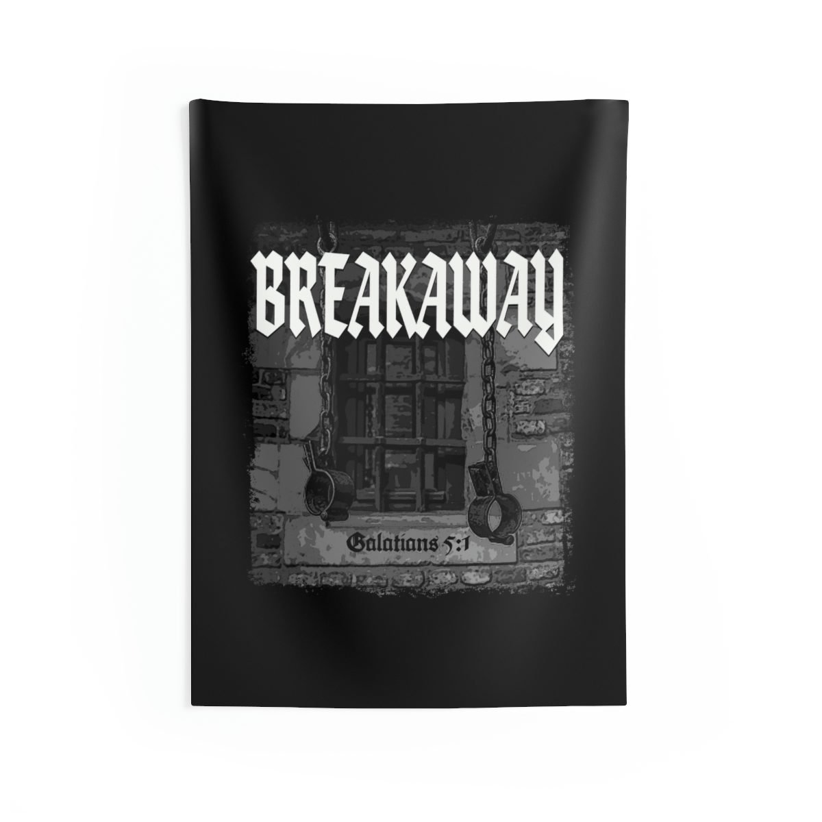 Breakaway – Shackles Black Indoor Wall Tapestries