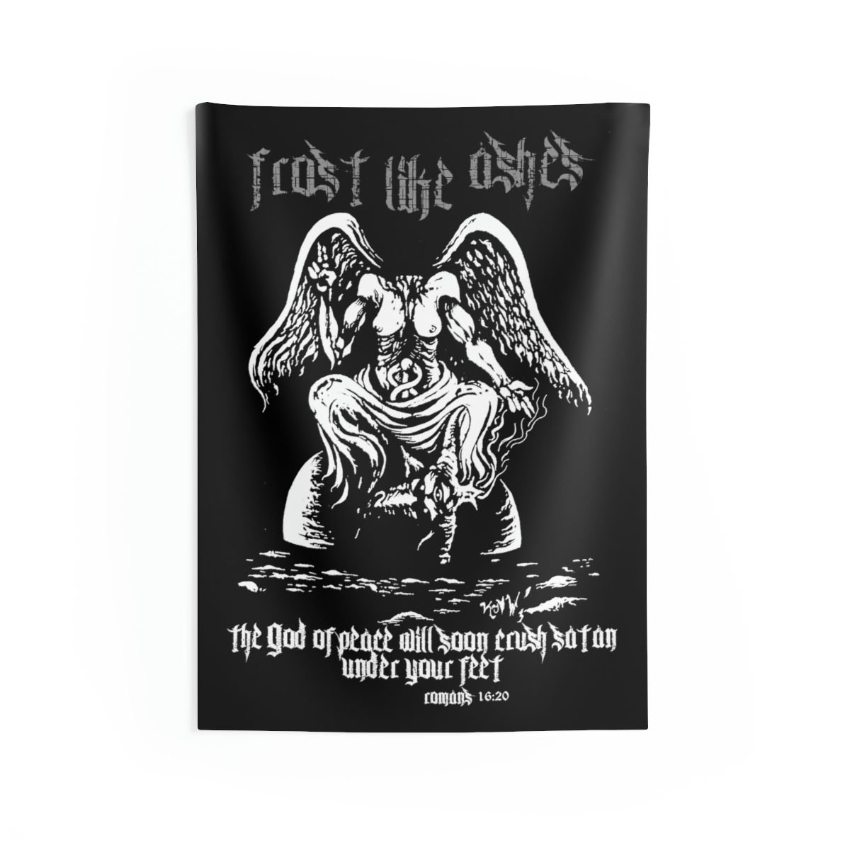 Frost Like Ashes Desecrated Baphomet Indoor Wall Tapestries
