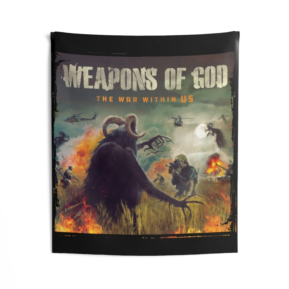 Weapons of God – The War Within Us Indoor Wall Tapestries