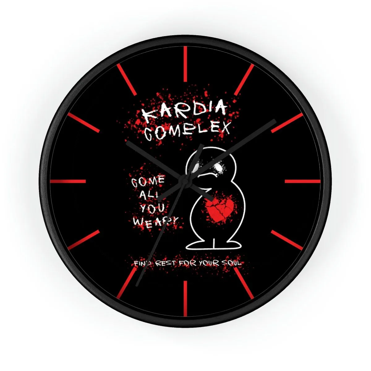 Kardia Complex - Come All You Weary Wall clock