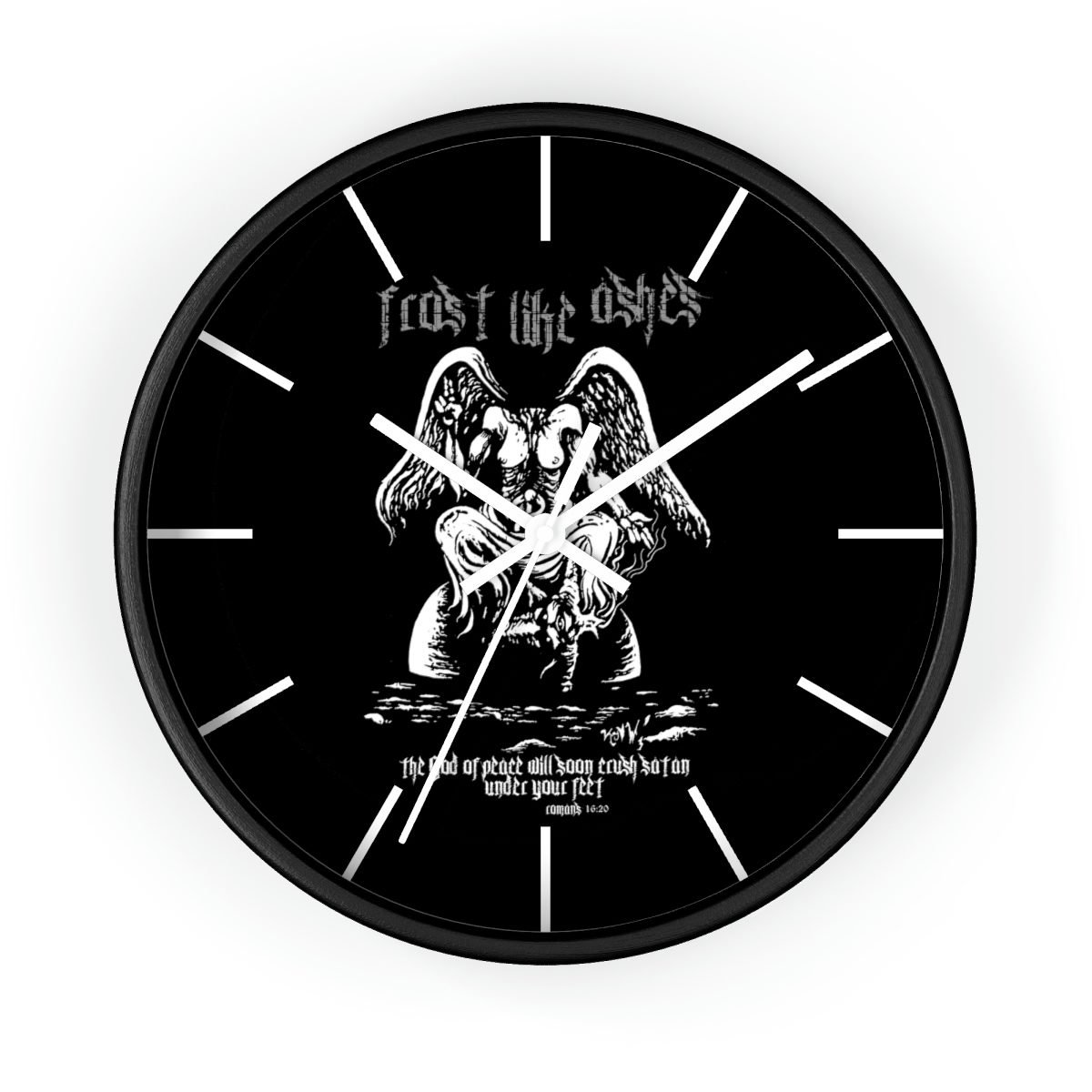 Frost Like Ashes Desecrated Baphomet Wall clock