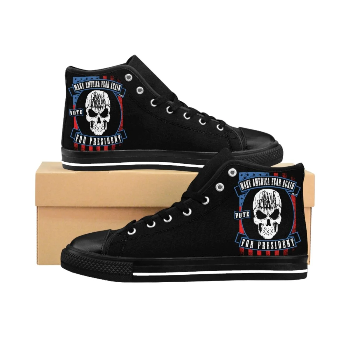 Grave Robber Make America Fear Again Men's High-top Sneakers