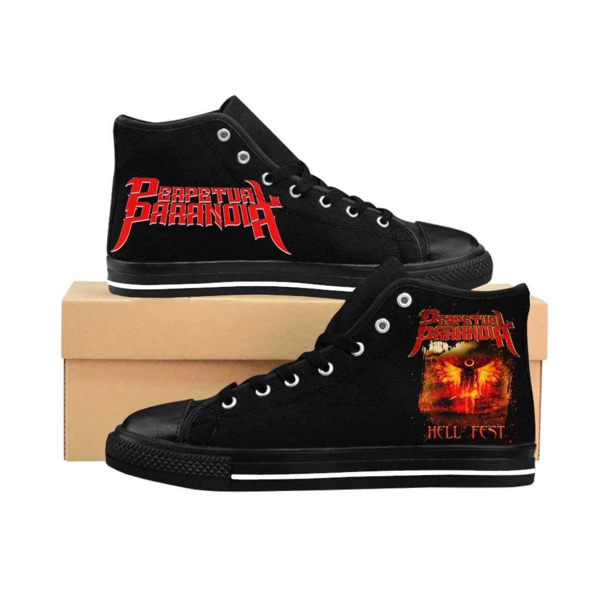 Perpetual Paranoia – Hell Fest Men’s High-top Sneakers