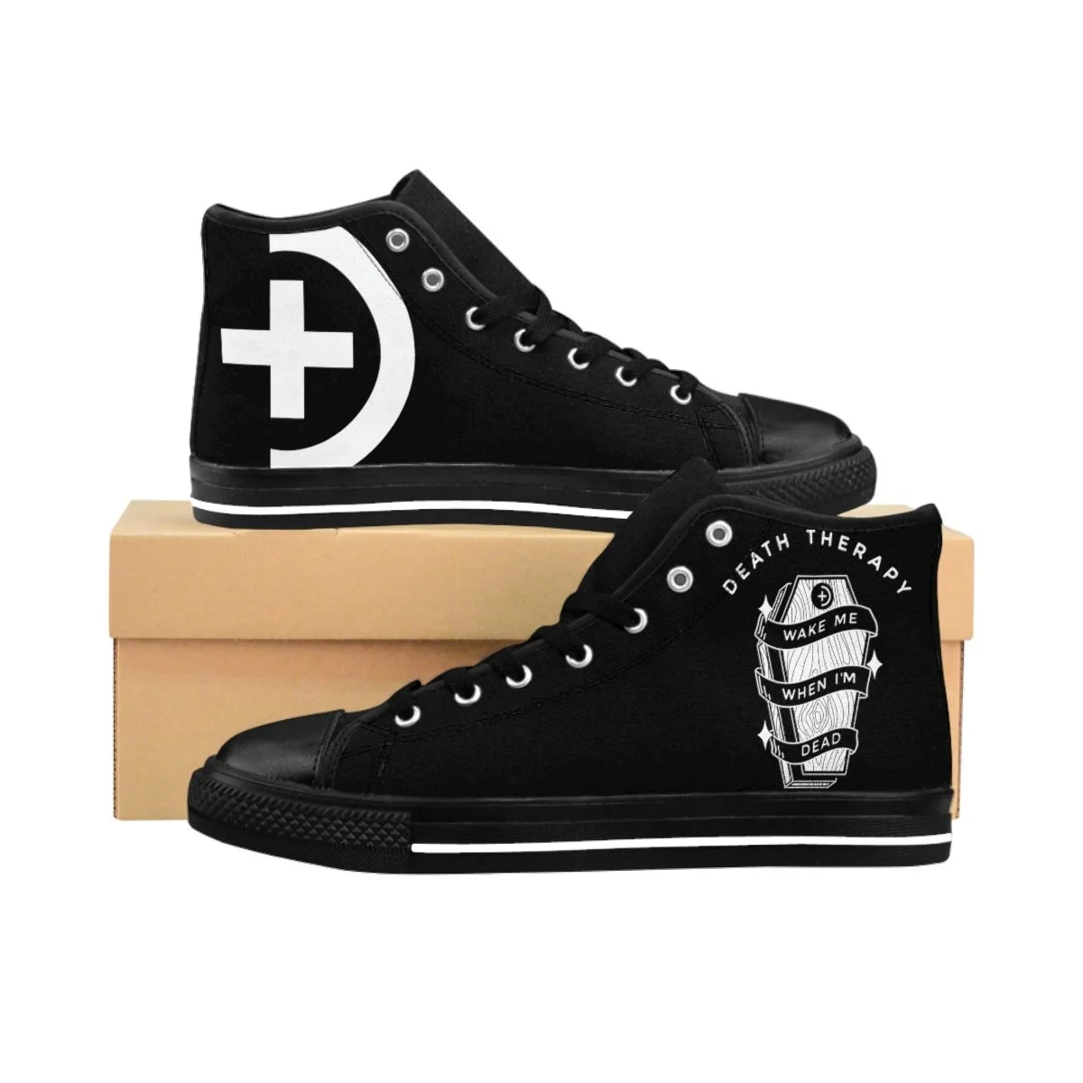Death Therapy - Wake Me When I'm Dead Women's High-top Sneakers