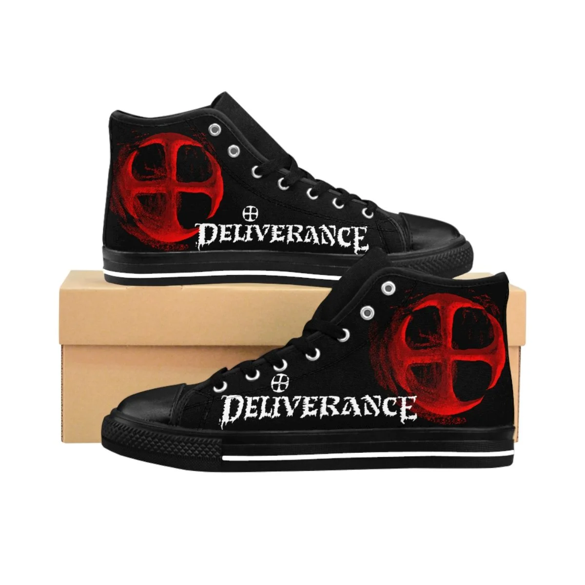 Deliverance Disintegrating Cross Women's High-top Sneakers