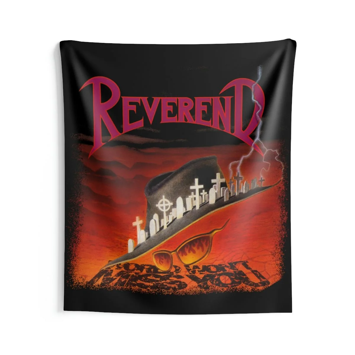 Reverend - World Won't Miss You Indoor Wall Tapestries