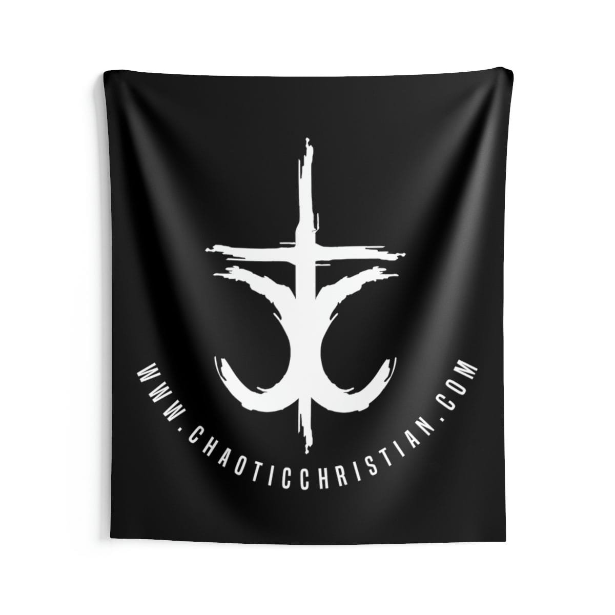 The Chaotic Christian - Cross Indoor Wall Tapestries - Image 3