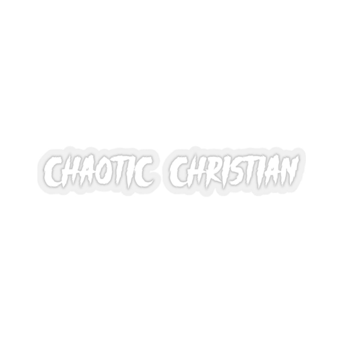 The Chaotic Christian Logo Die Cut Stickers
