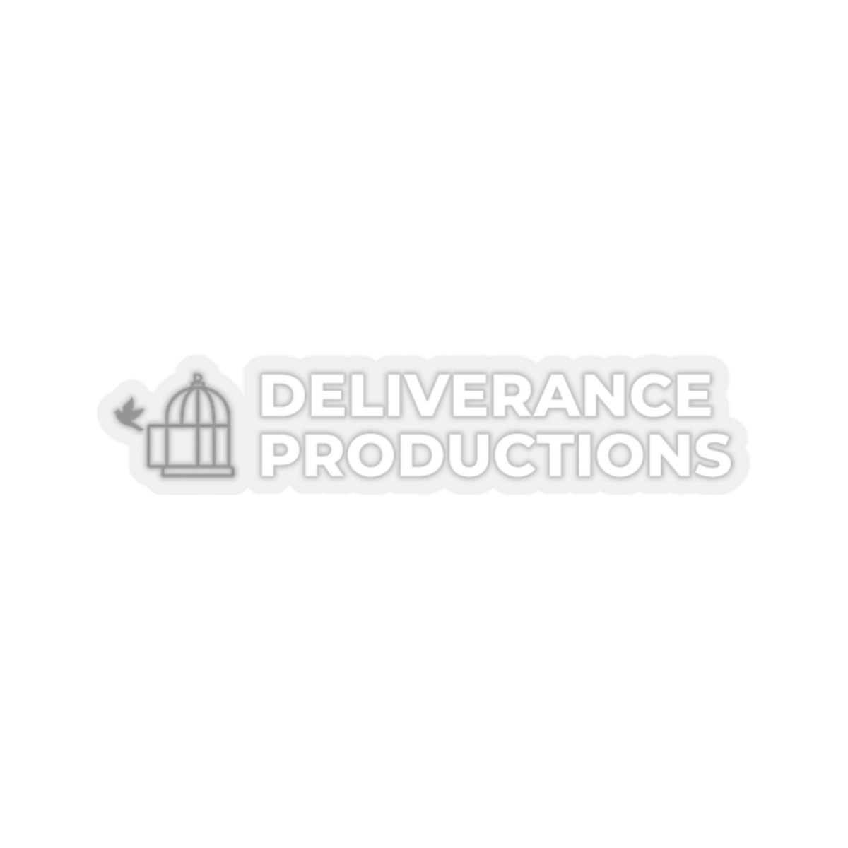 Deliverance Productions Logo Die Cut Stickers (White)