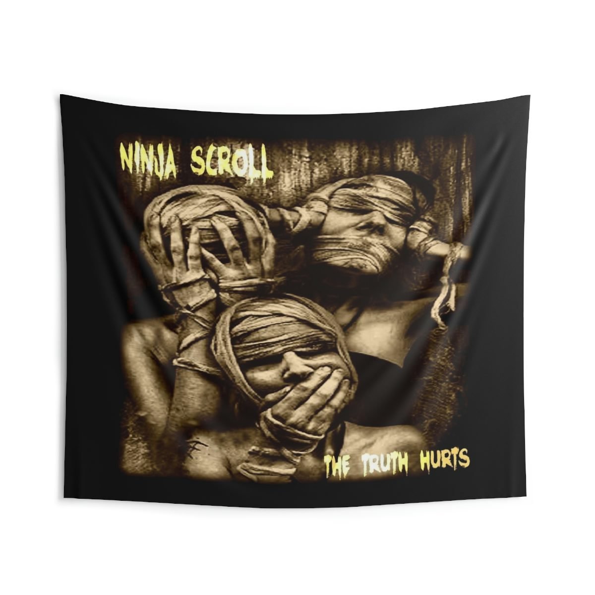 Ninja Scroll – The Truth Hurts Indoor Wall Tapestries