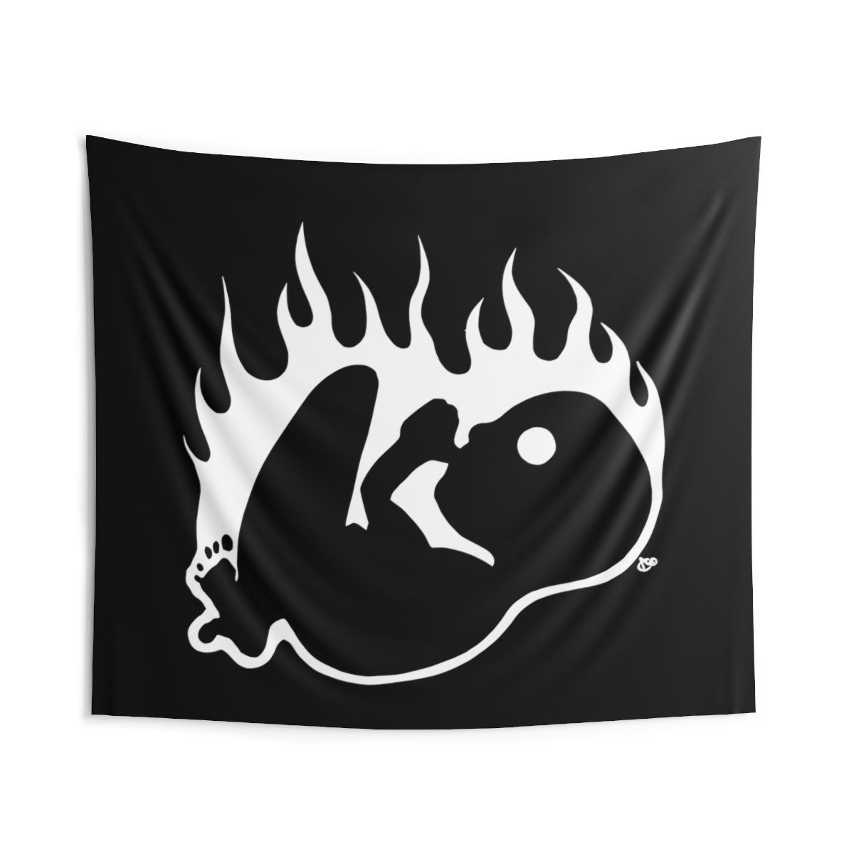 Fetus On Fire by The Wounded Society Indoor Wall Tapestries