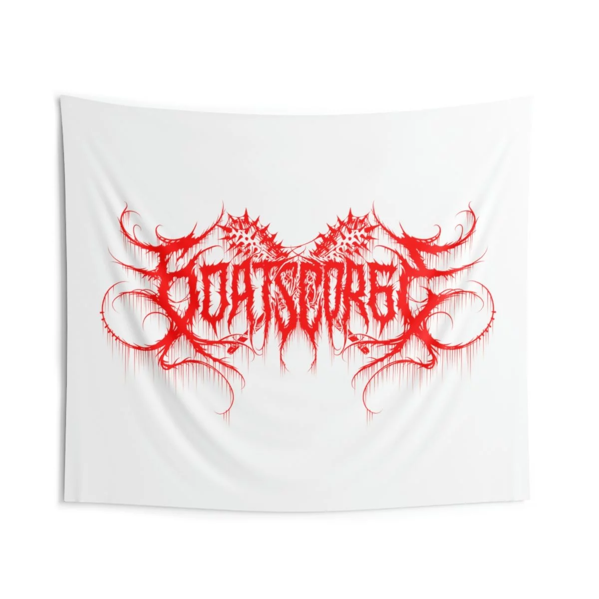 Goatscorge New Logo 2022 Red/White Indoor Wall Tapestries