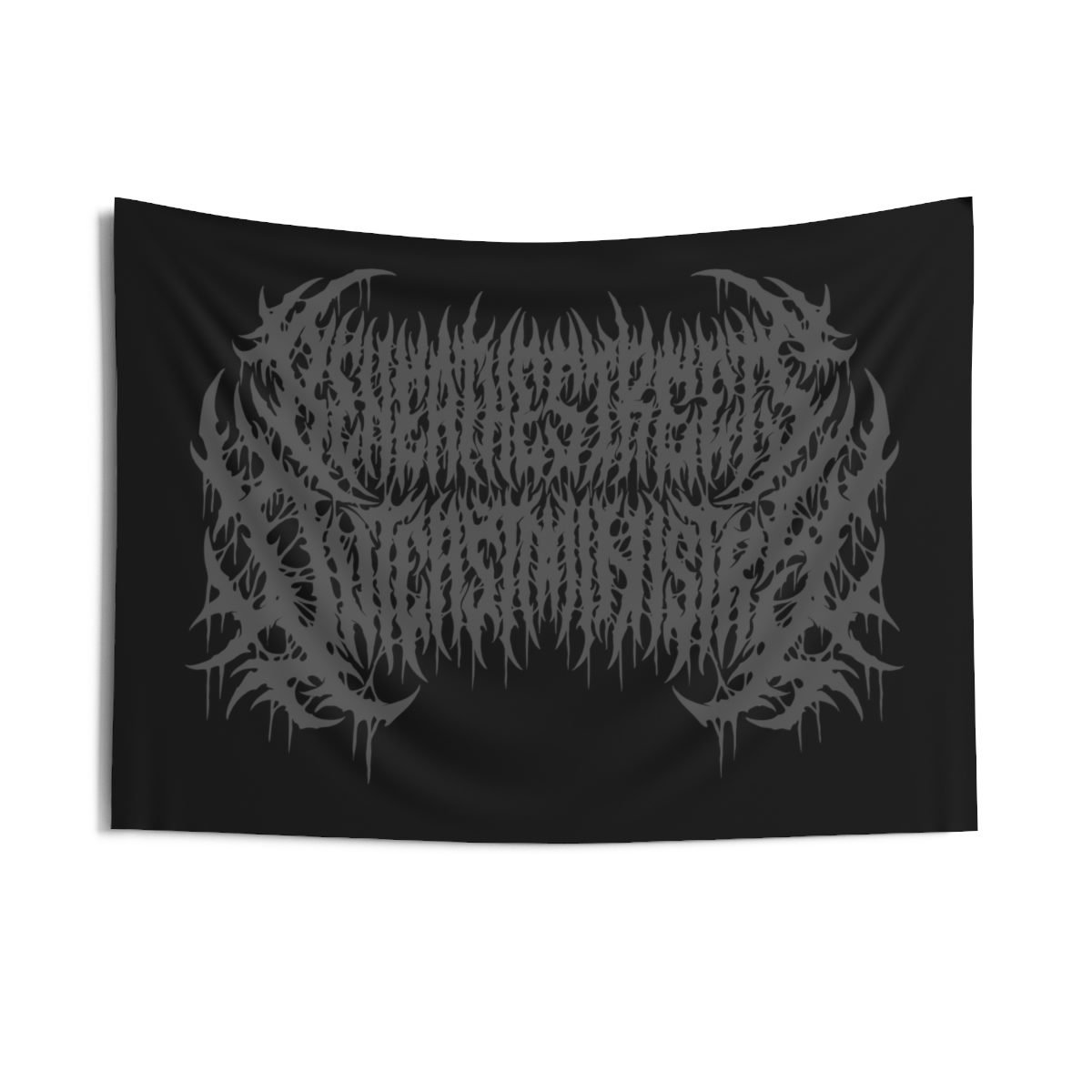Beneathestreets Outcast Ministry Grey Logo Indoor Wall Tapestries