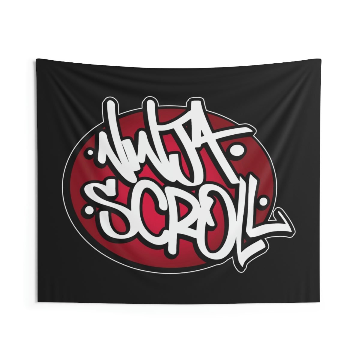 Ninja Scroll Logo Oval Indoor Wall Tapestries