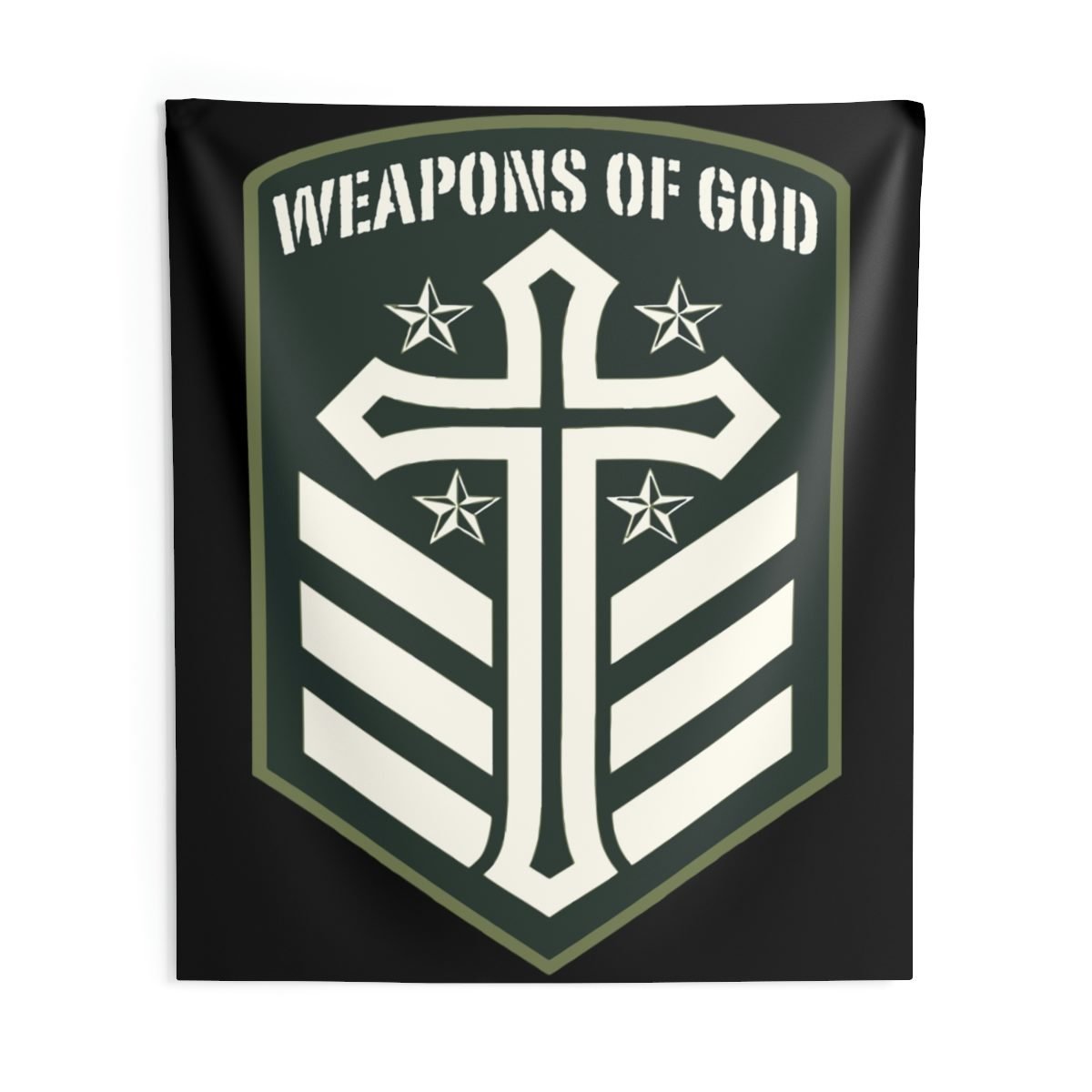 Weapons of God Emblem Indoor Wall Tapestries