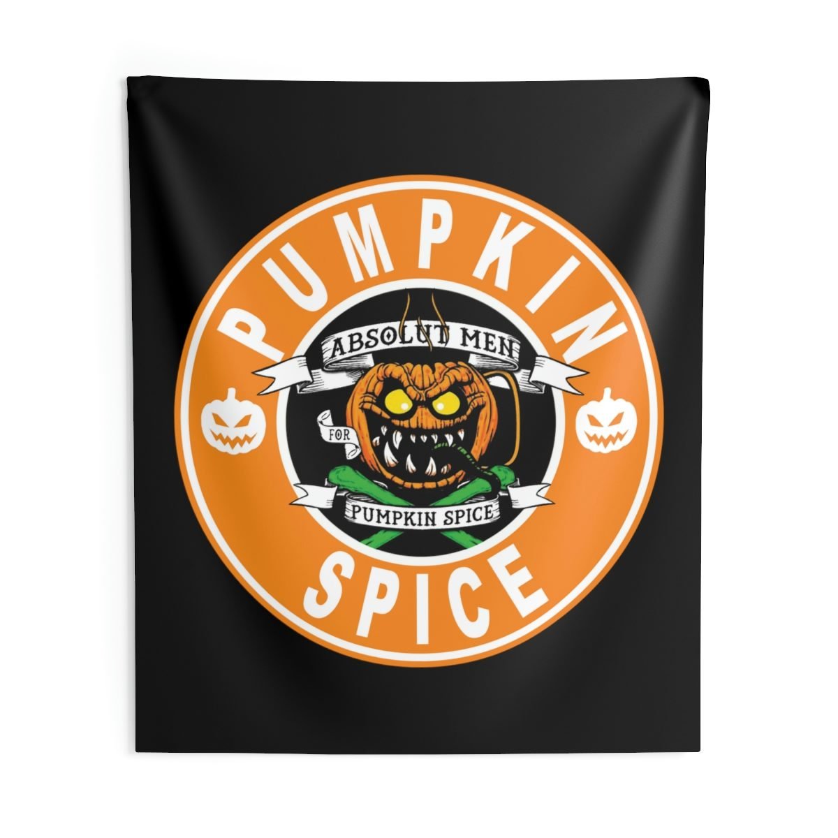 AMPS – Pumpkin Spice Logo Indoor Wall Tapestries