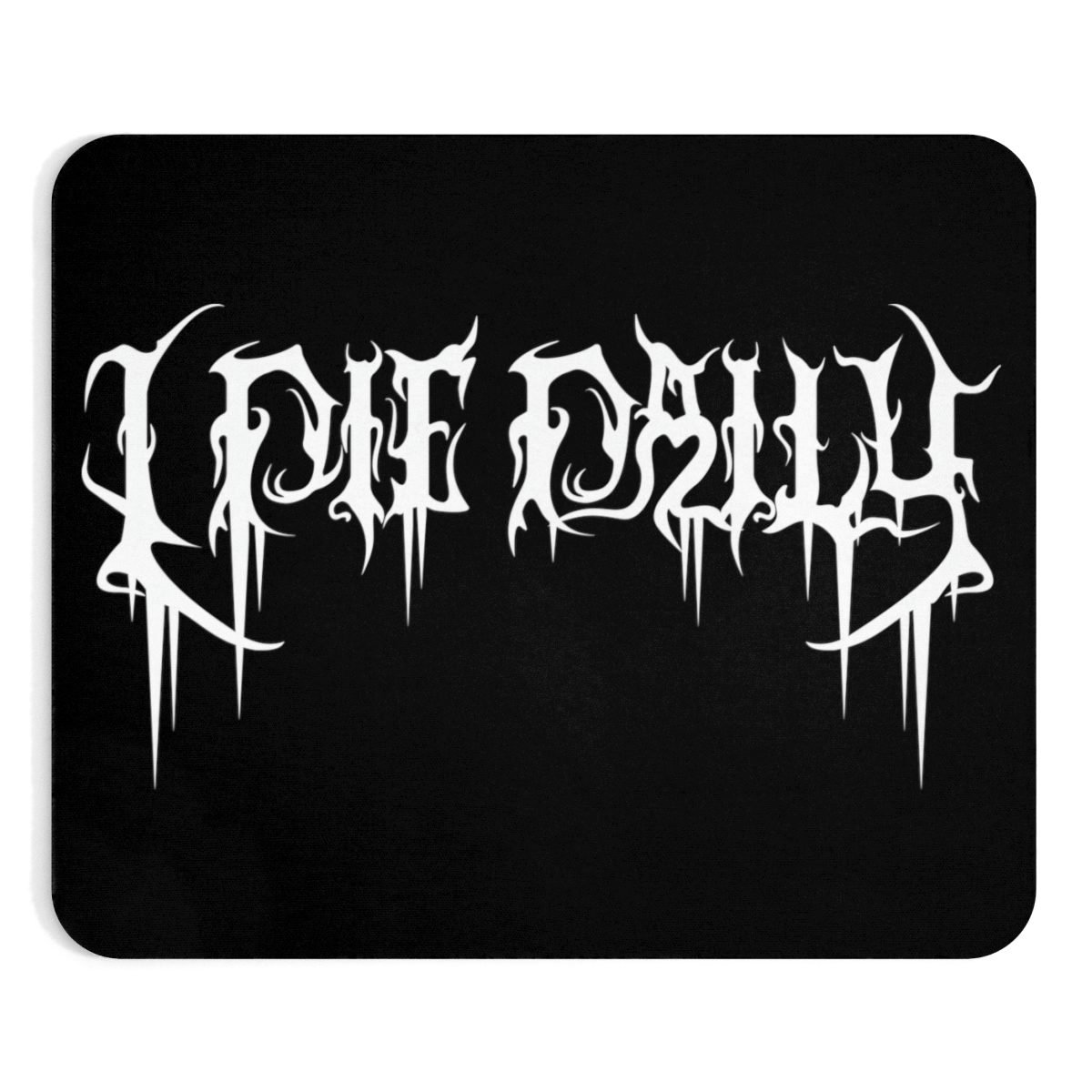 I Die Daily Logo Mouse Pad