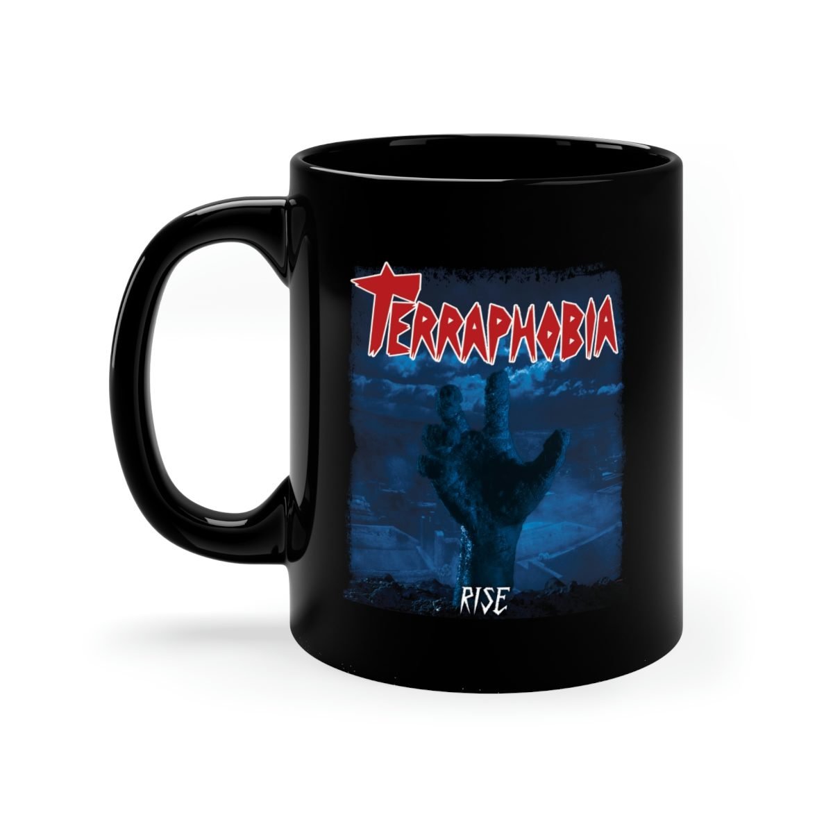 Terraphobia – Rise 11oz Black Mug
